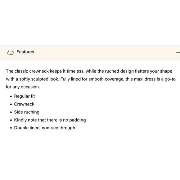 OGL  Eco-SkinKiss Breezy Cooling Side Ruched Maxi Dress In Sahara Size Large - Picture 8 of 16